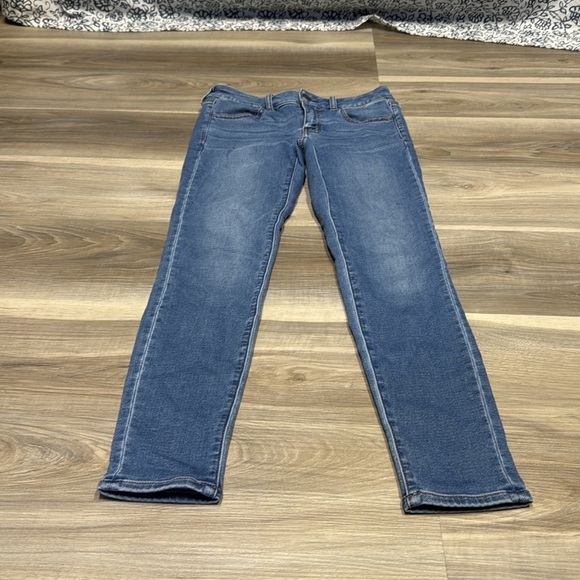 American eagle blue denim jeggings size 2 - Picture 5 of 10